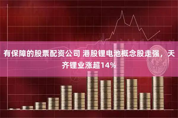 有保障的股票配资公司 港股锂电池概念股走强，天齐锂业涨超14%